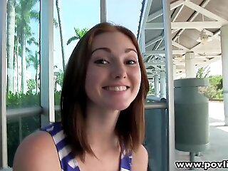 POVLife Pale redhead be prolonged teen facialized